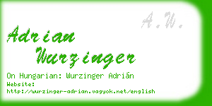 adrian wurzinger business card